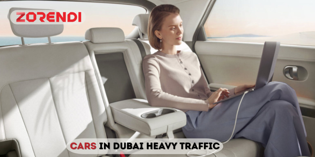 Cars in Dubai Heavy Traffic