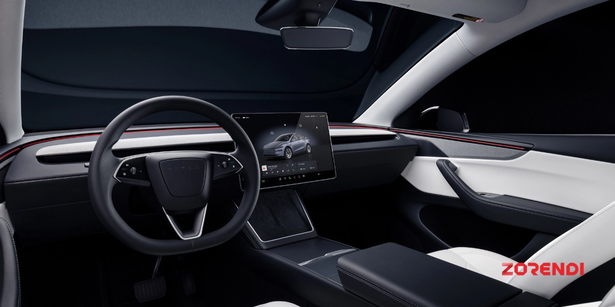 Interior of 2026 tesla model y