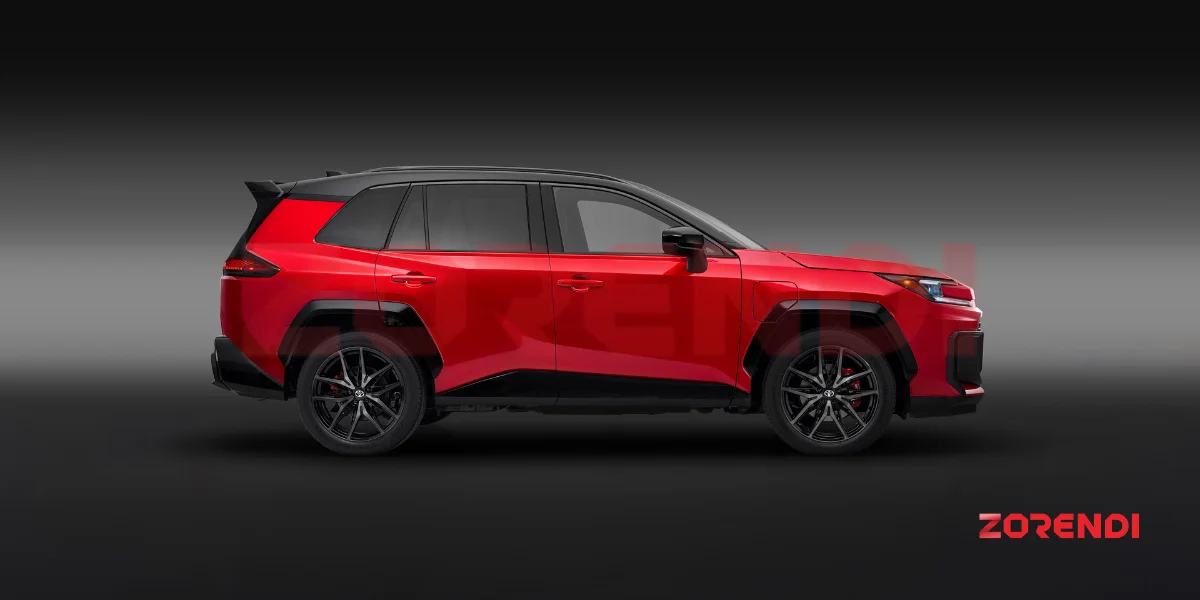 side view of 2026 Toyota RAV4 GR Sport