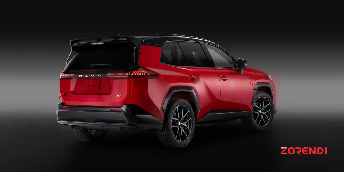 back view of 2026 Toyota RAV4 GR Sport