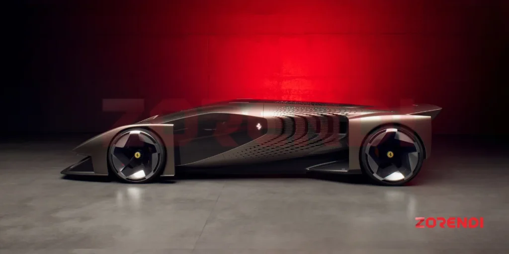 side view f Ferrari F76 Concept
