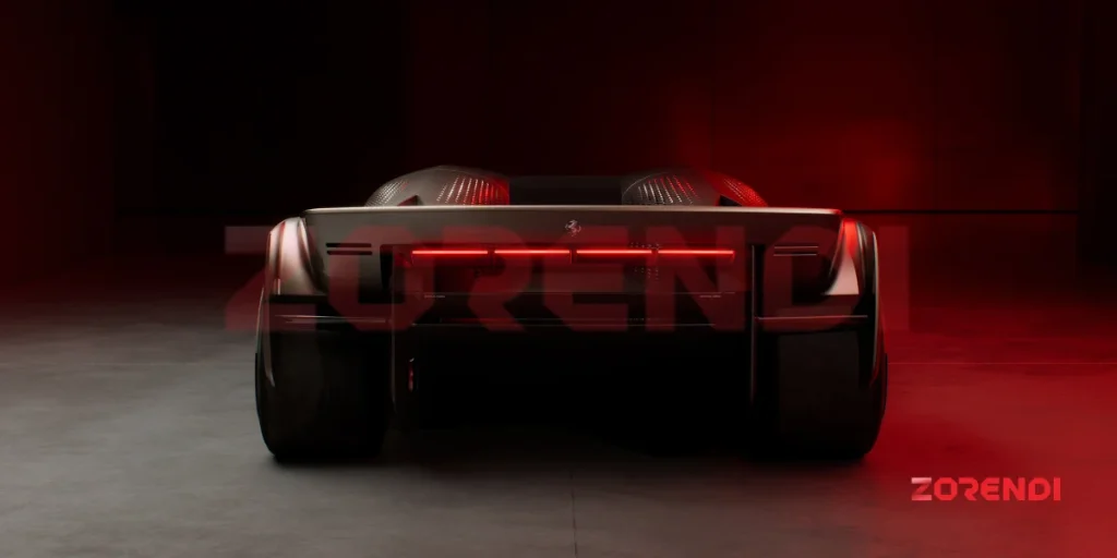 rare view of Ferrari F76 Concept