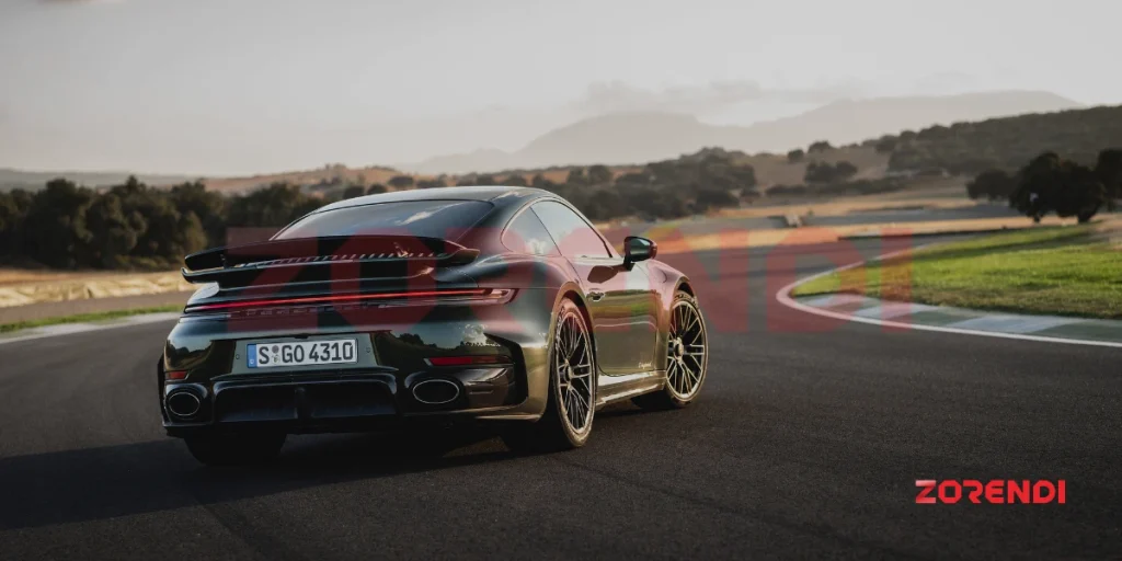 rare view of porsche 911 turbo s