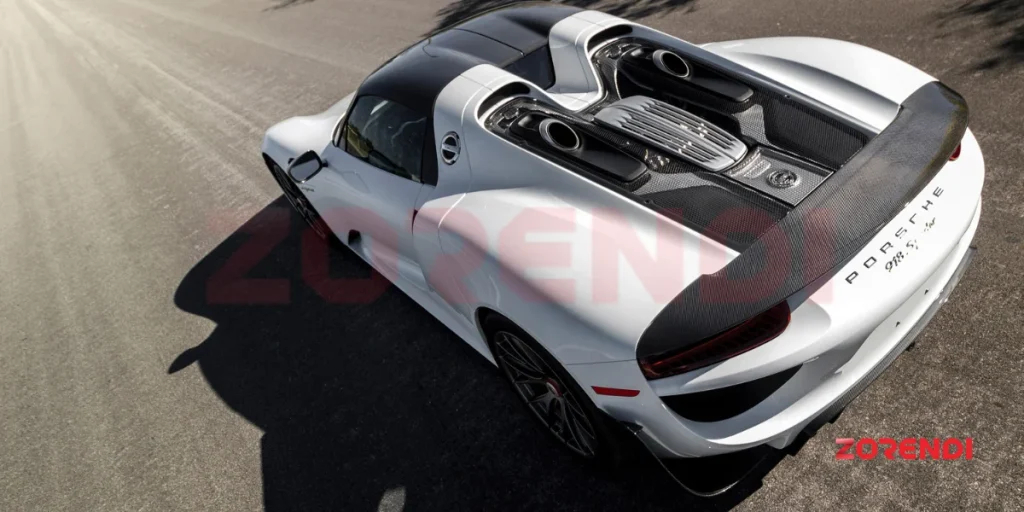 up view of porsche 918 spyder