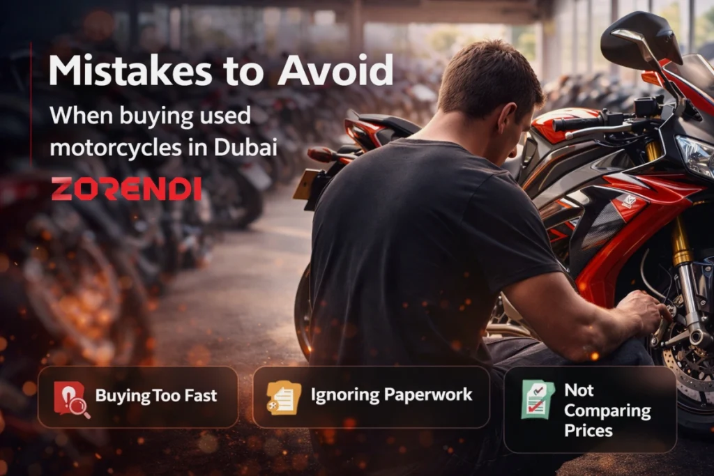 Used motorcycle buying guide in Dubai