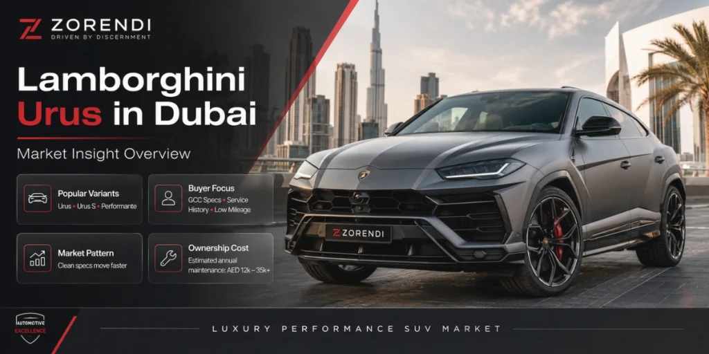 Lamborghini Urus for sale in dubai