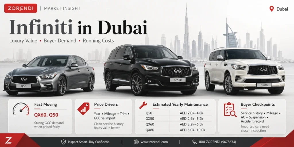 Infiniti for sale in dubai